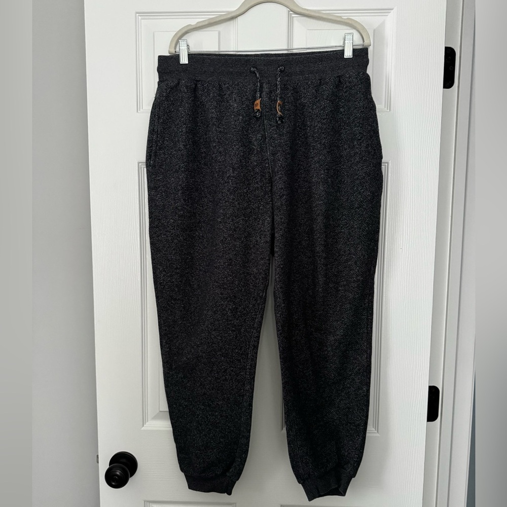 tentree Dark Gray Marled Men’s Altas Fleece Sweatpants